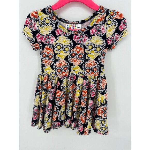 Dotdotsmile Girls Dress Size 6/12 Months Sugar Skull Print New With Tags - Picture 1 of 6